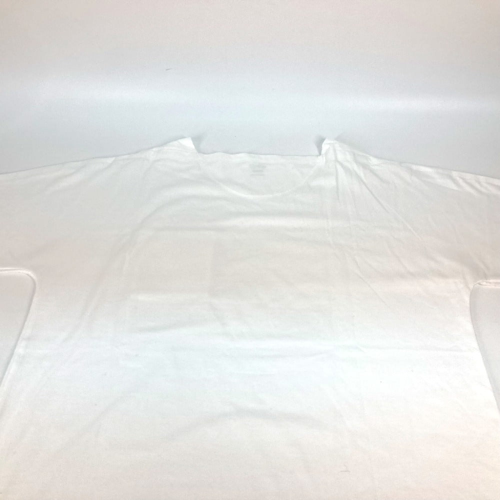 HERMES Short sleeve shirt cotton white H embroidery mosaic Tunic with embroidered pockets Women 40 Used Authentic