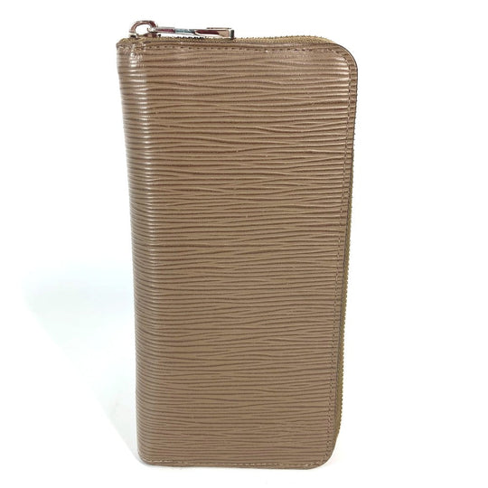 LOUIS VUITTON Long Wallet Purse M60967 Epi Leather Brown Epi Zippy Wallet Vertical mens Used Authentic