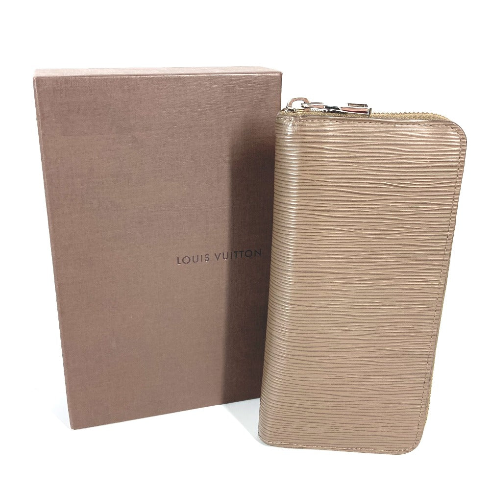 LOUIS VUITTON Long Wallet Purse M60967 Epi Leather Brown Epi Zippy Wallet Vertical mens Used Authentic