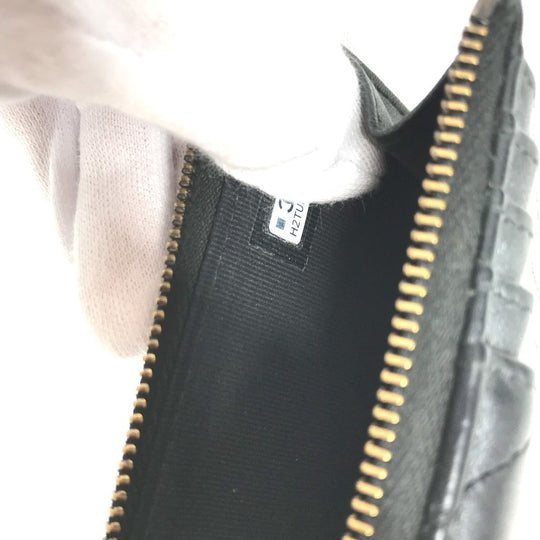 CHANEL Coin case AP3179 leather black So Black CC COCO Mark Matelasse Women Used Authentic