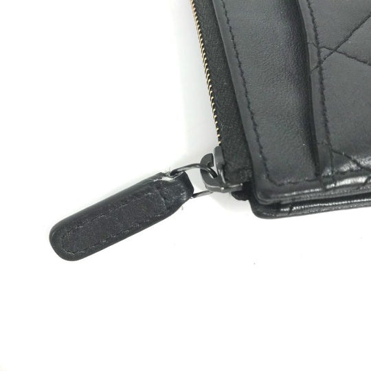 CHANEL Coin case AP3179 leather black So Black CC COCO Mark Matelasse Women Used Authentic