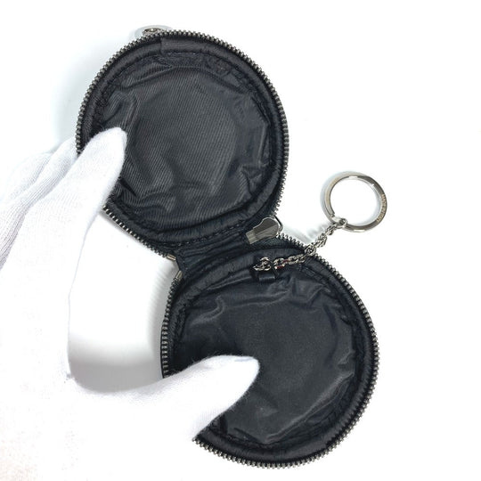 LOUIS VUITTON Coin case MP2711 Nylon khaki Monogram Camouflage Porto Cle Pouch mens Used Authentic