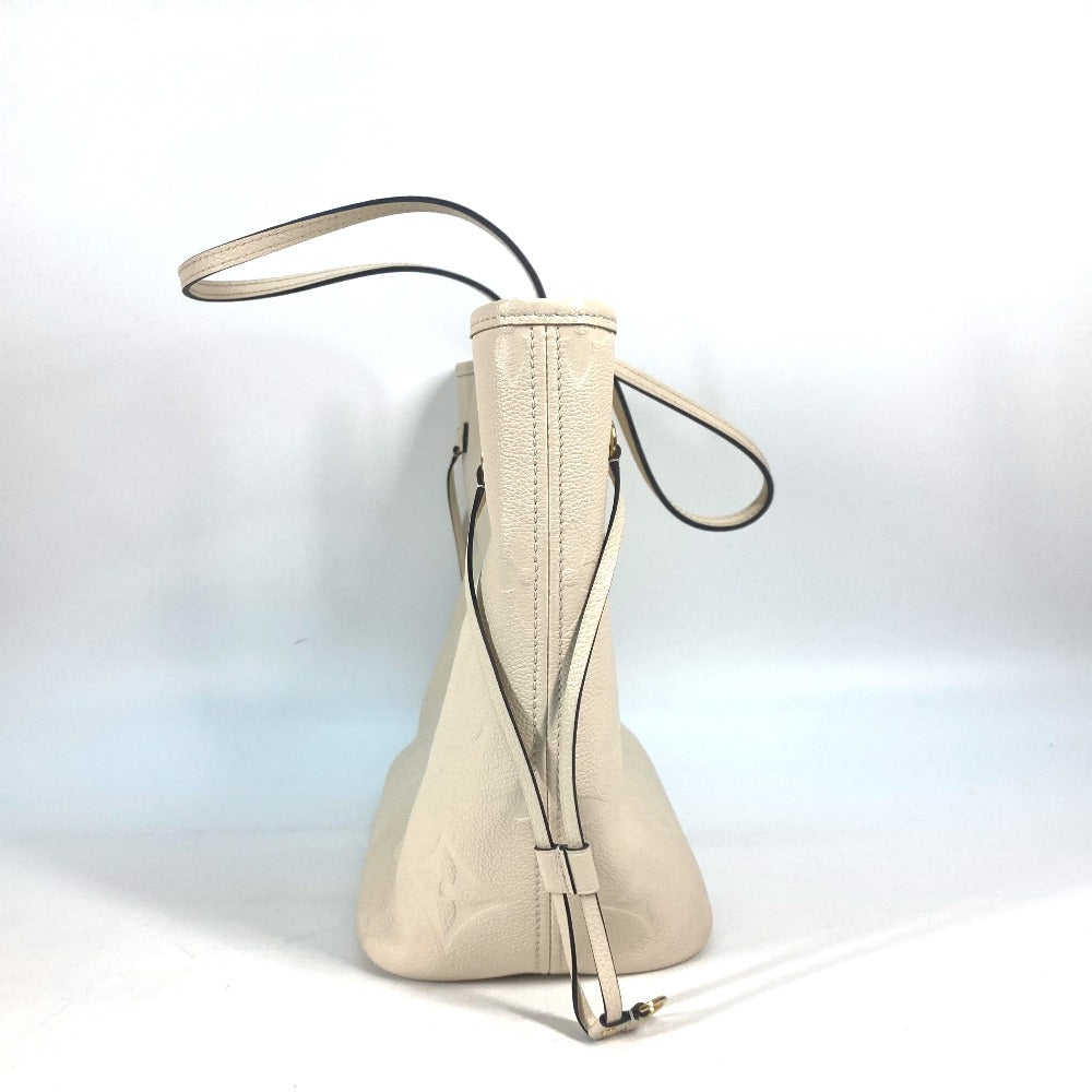 LOUIS VUITTON Tote Bag M46676 Monogram Ann Platt Leather beige Monogram Ann Platt Neverfull MM Women Used Authentic