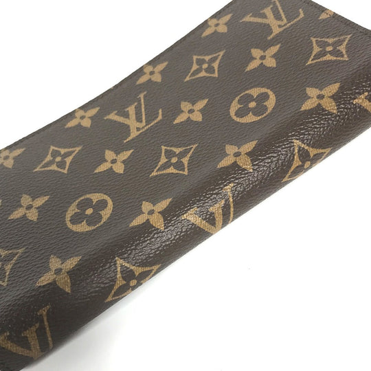 LOUIS VUITTON Long Wallet Purse M41895 Monogram canvas purple Monogram Zippy wallet Women Used Authentic