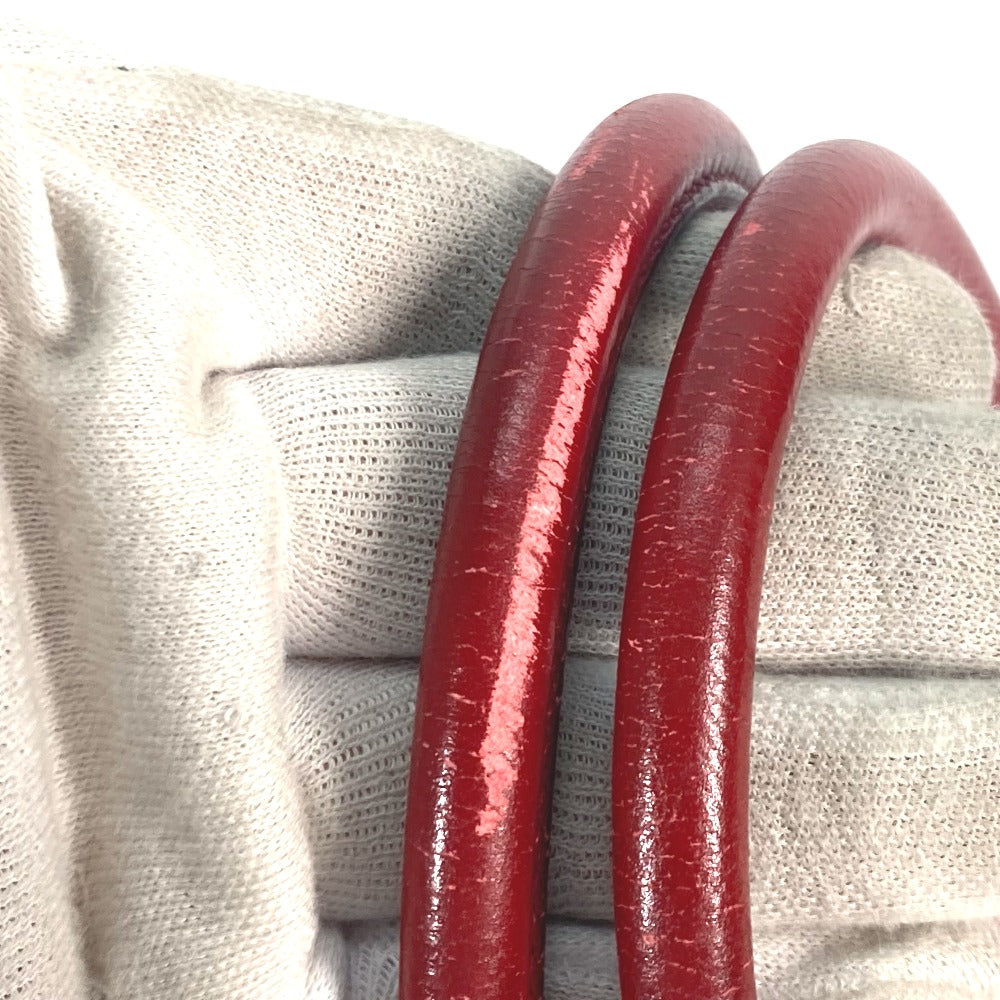 HERMES Handbag Courchevel Red vintage McPherson Women Used Authentic