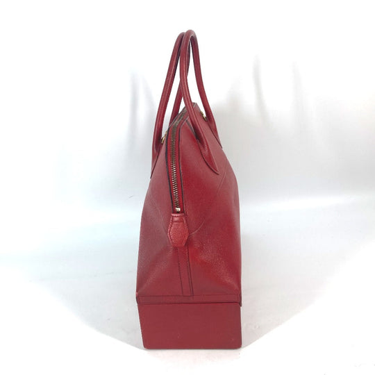 HERMES Handbag Courchevel Red vintage McPherson Women Used Authentic