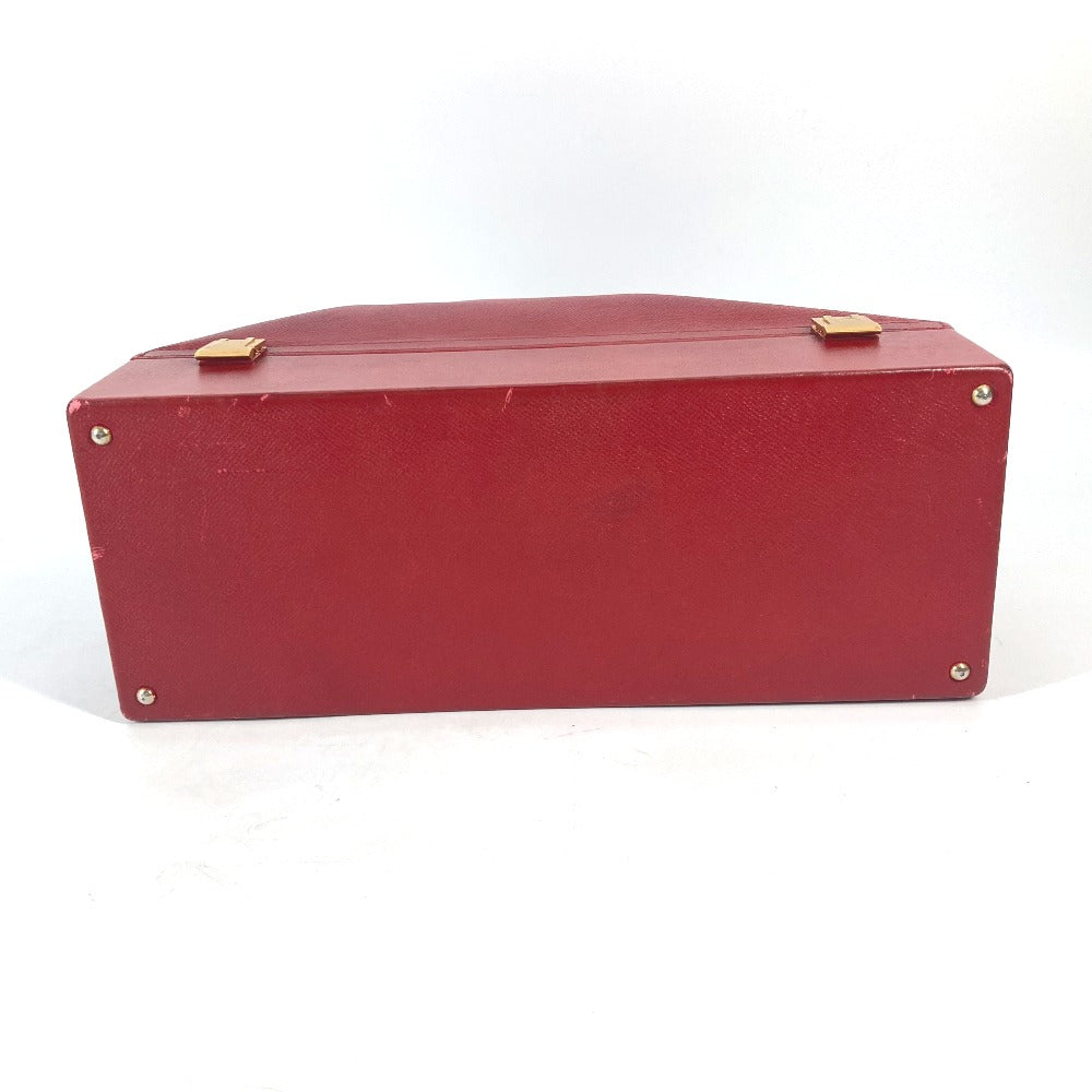 HERMES Handbag Courchevel Red vintage McPherson Women Used Authentic