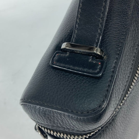 Christian Louboutin Handbag leather black Studded red sole millet logo