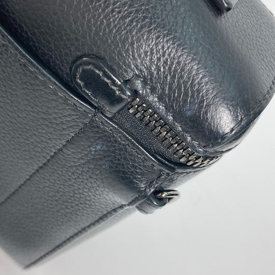 Christian Louboutin Handbag leather black Studded red sole millet logo