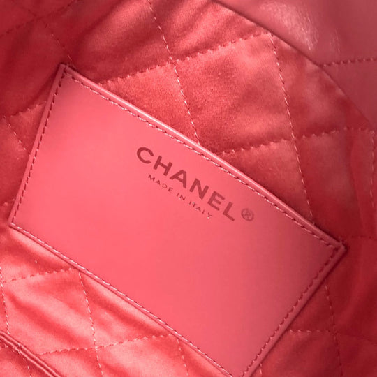 CHANEL Shoulder Bag AS3980 Calfskin pink Chain chanel 22 Women Used Authentic