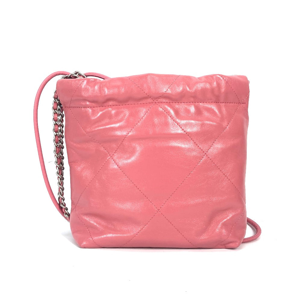 CHANEL Shoulder Bag AS3980 Calfskin pink Chain chanel 22 Women Used Authentic