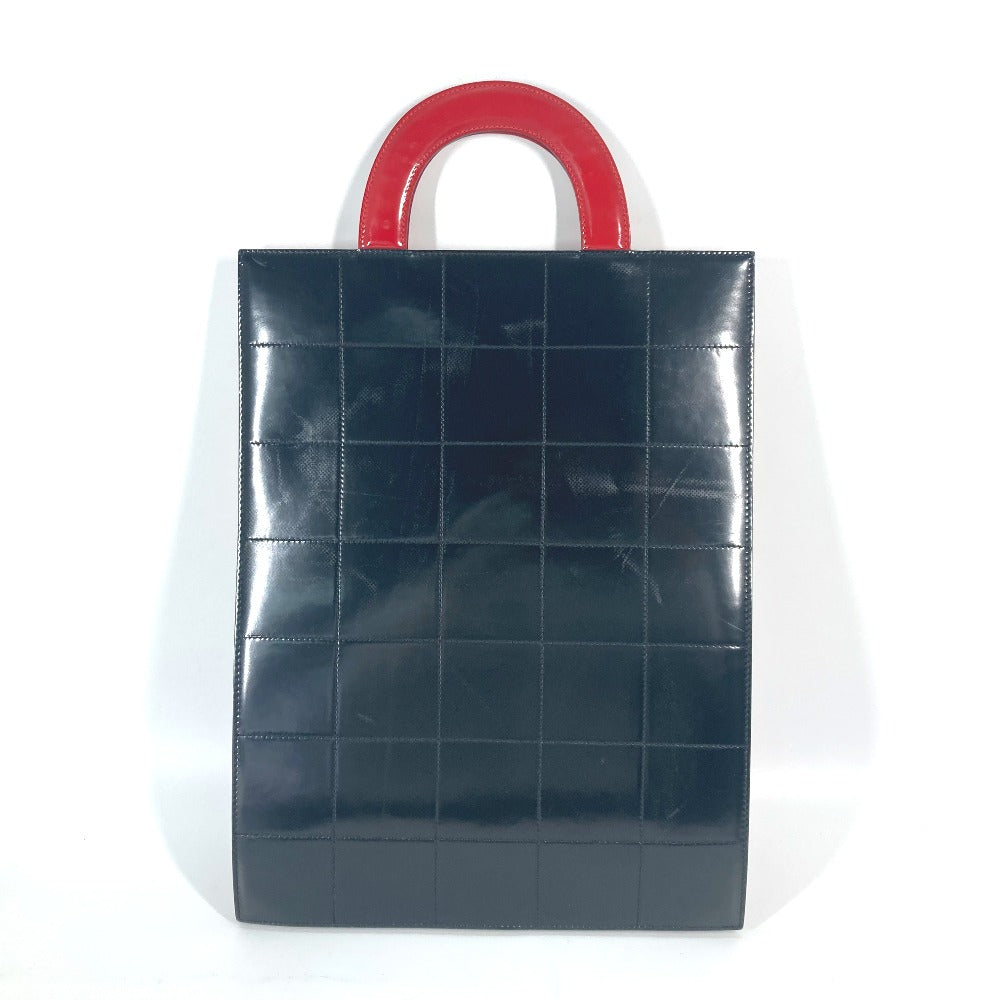 CHANEL Handbag patent leather , leather Red Vertical Tote Bag Mademoiselle Coco Chanel Women Used Authentic