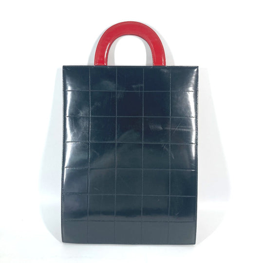 CHANEL Handbag patent leather , leather Red Vertical Tote Bag Mademoiselle Coco Chanel Women Used Authentic