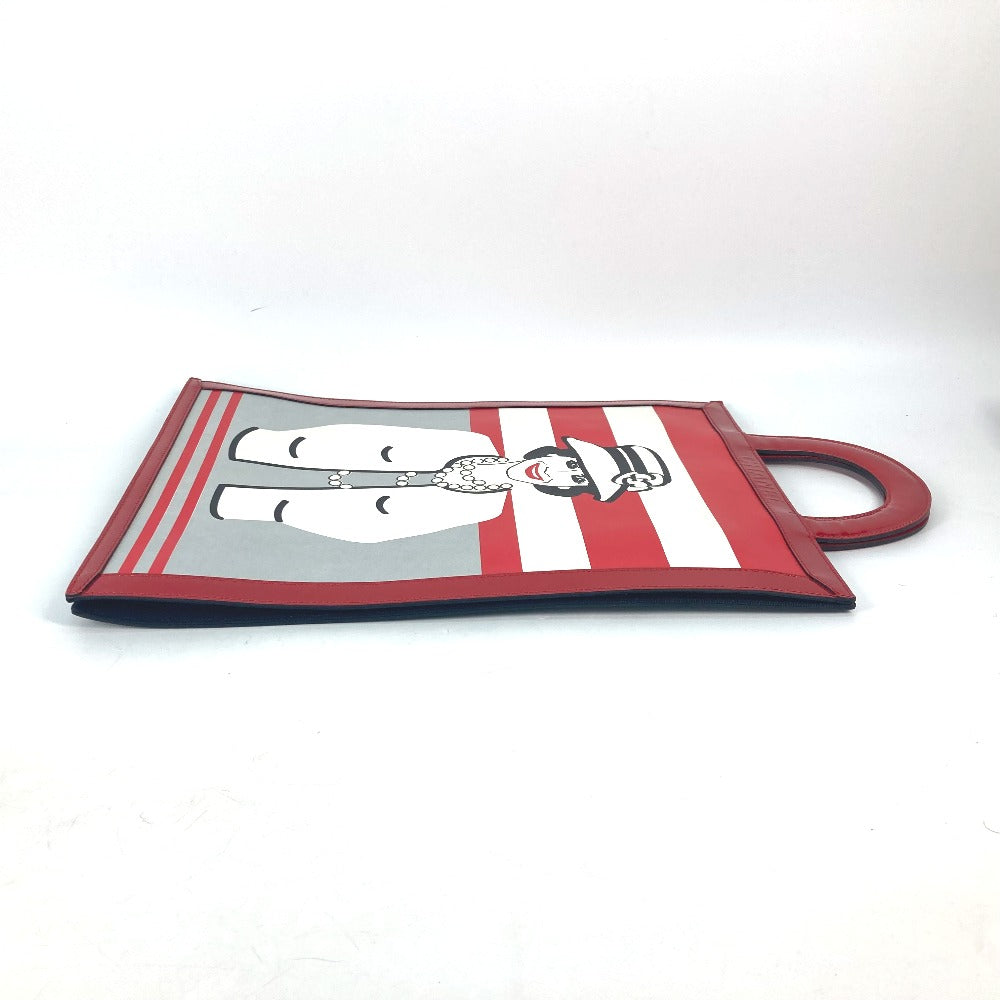 CHANEL Handbag patent leather , leather Red Vertical Tote Bag Mademoiselle Coco Chanel Women Used Authentic