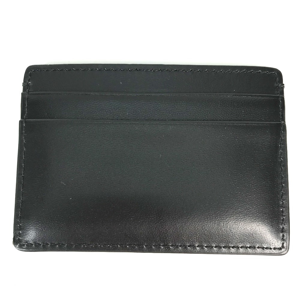 VERSACE Card Case leather black Medusa mens Used Authentic