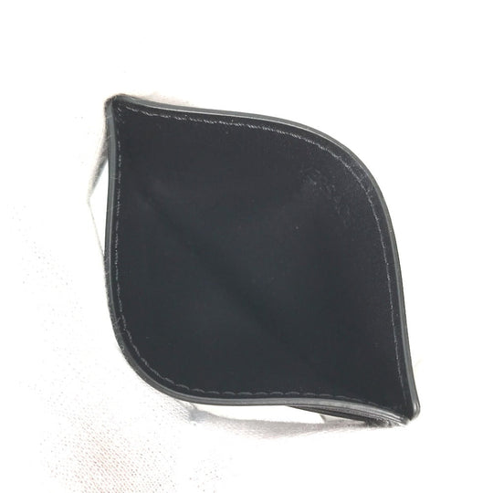 VERSACE Card Case leather black Medusa mens Used Authentic