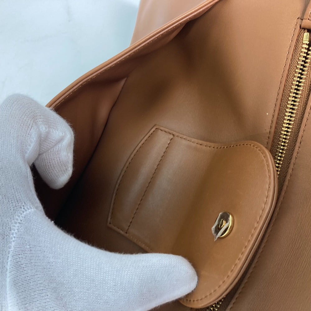 Dior Handbag M8641UBBU leather Brown Clutch bag CD DIORDOUBLE MEDIUM BAG