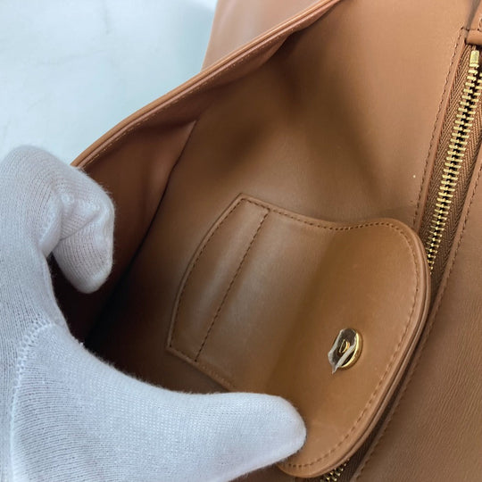 Dior Handbag M8641UBBU leather Brown Clutch bag CD DIORDOUBLE MEDIUM BAG