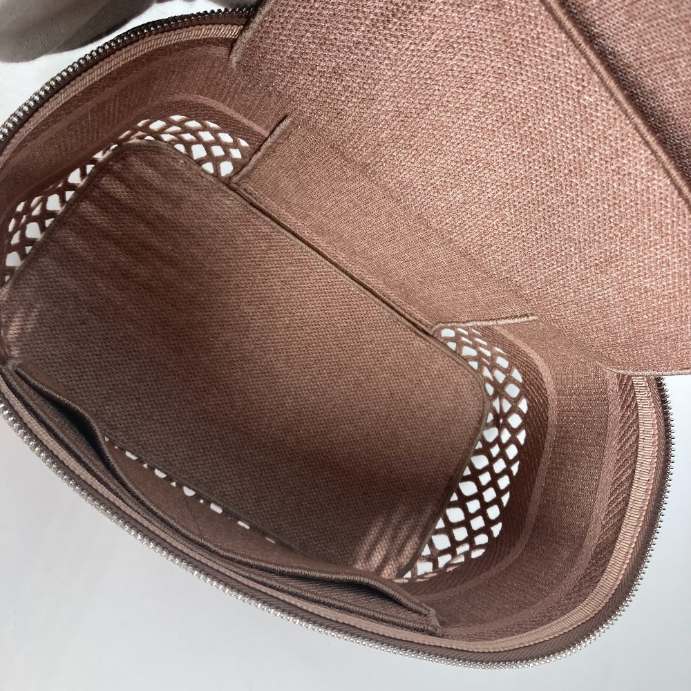 Christian Dior Handbag canvas pink logo mesh vanity bag Women Used Authentic