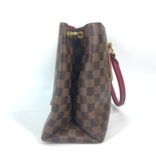 LOUIS VUITTON Handbag N40052 Damier canvas Red type Riverside Damier LV Charm Reduvan Women Used Authentic