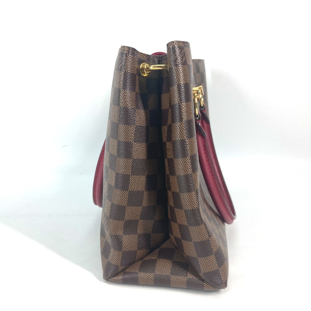 LOUIS VUITTON Handbag N40052 Damier canvas Red type Riverside Damier LV Charm Reduvan Women Used Authentic