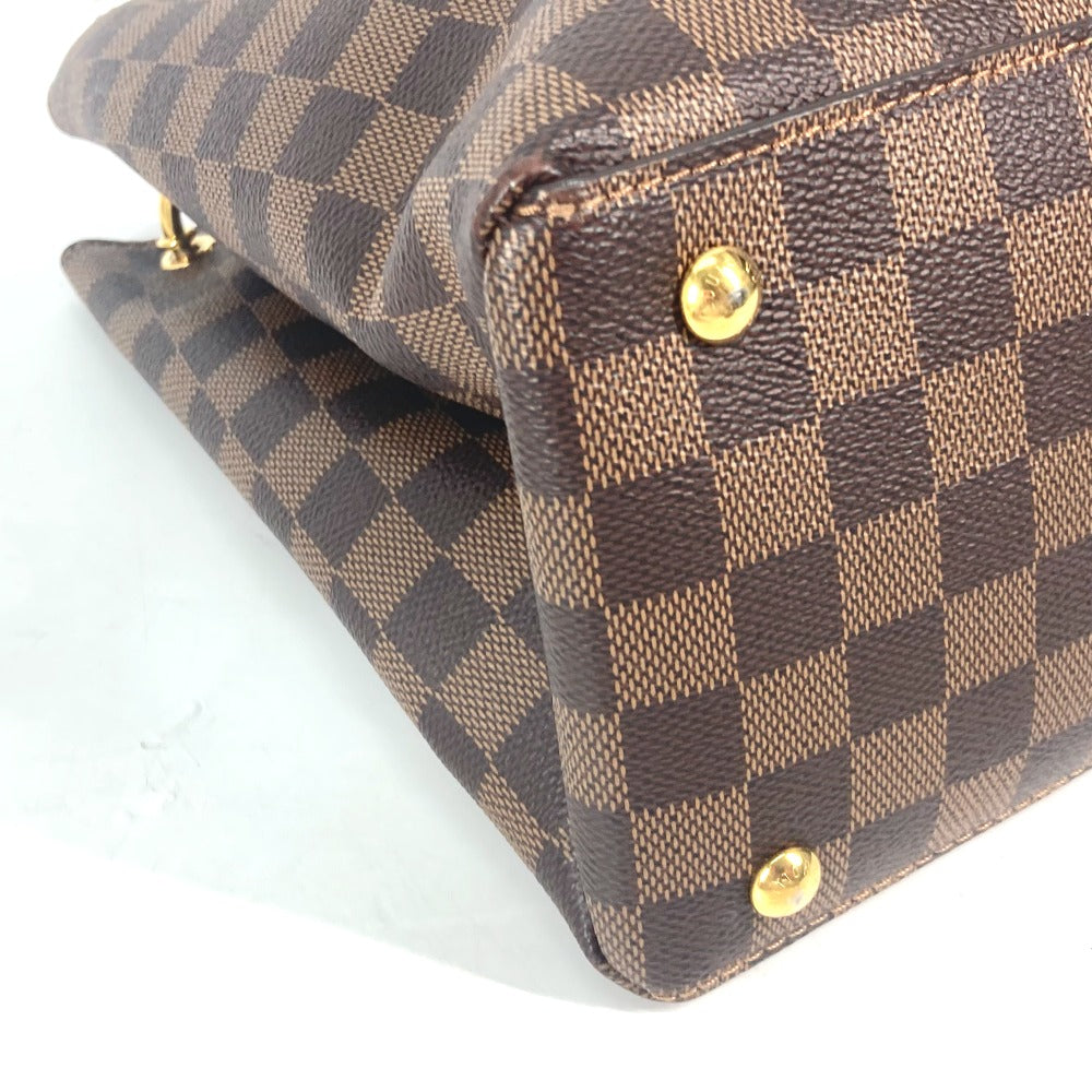 LOUIS VUITTON Handbag N40052 Damier canvas Red type Riverside Damier LV Charm Reduvan Women Used Authentic