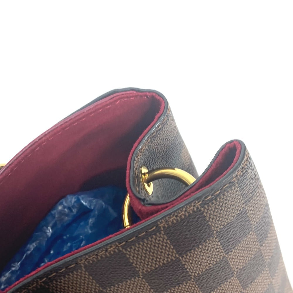 LOUIS VUITTON Handbag N40052 Damier canvas Red type Riverside Damier LV Charm Reduvan Women Used Authentic