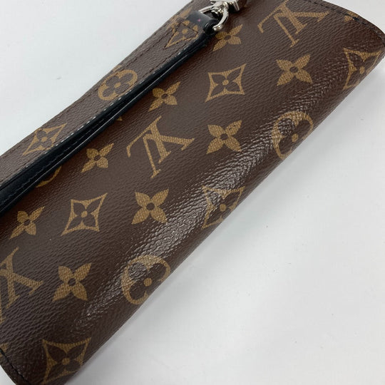 LOUIS VUITTON Long Wallet Purse M69407 Monogram macacer canvas Brown Monogram macacer Zippy Dragonne mens Used Authentic