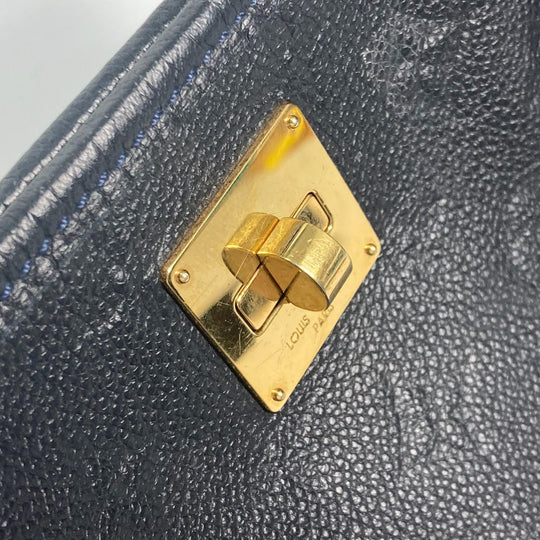 LOUIS VUITTON Shoulder Bag M40517 Monogram Ann Platt Leather Navy Monogram Ann Platt Citadine PM Women Used Authentic