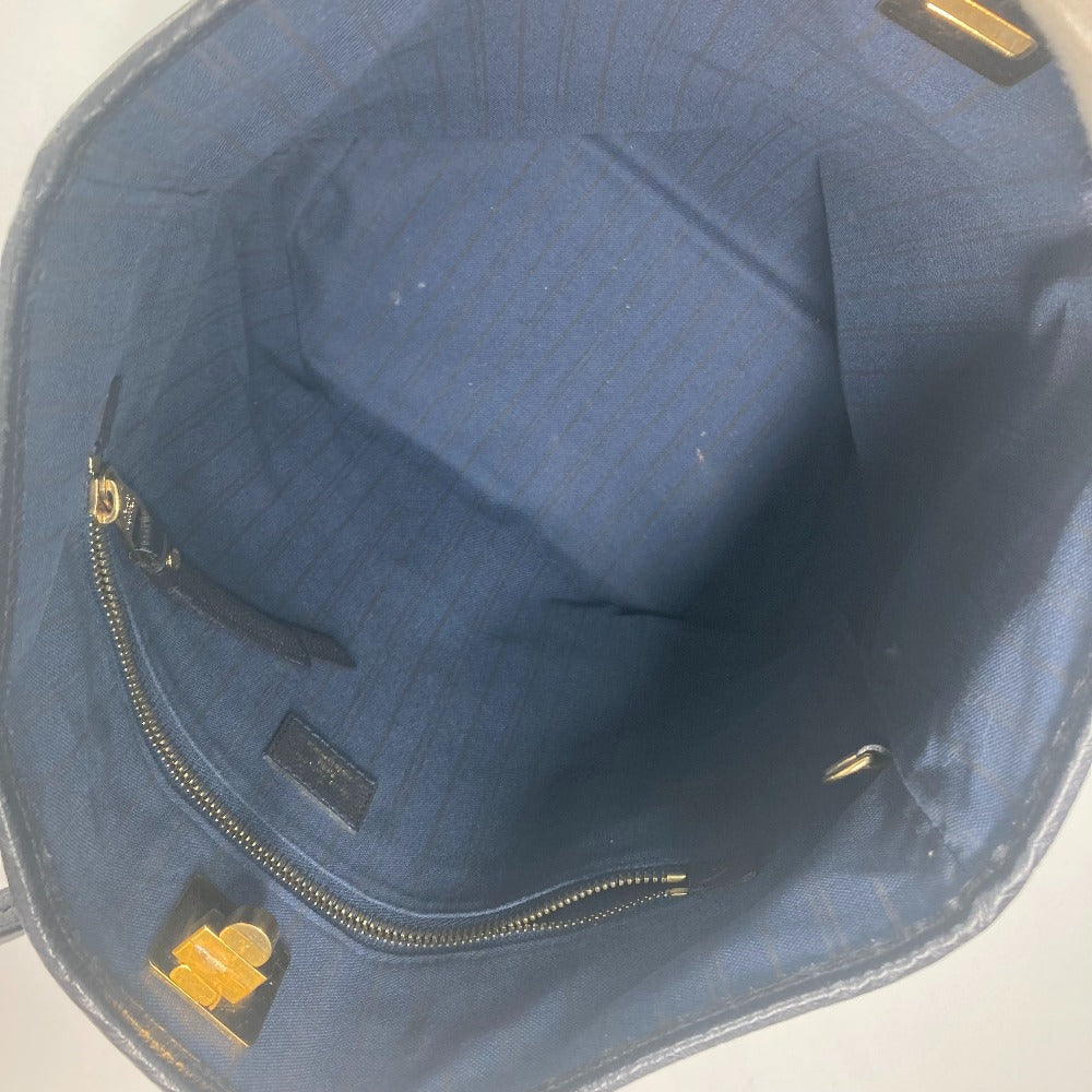 LOUIS VUITTON Shoulder Bag M40517 Monogram Ann Platt Leather Navy Monogram Ann Platt Citadine PM Women Used Authentic