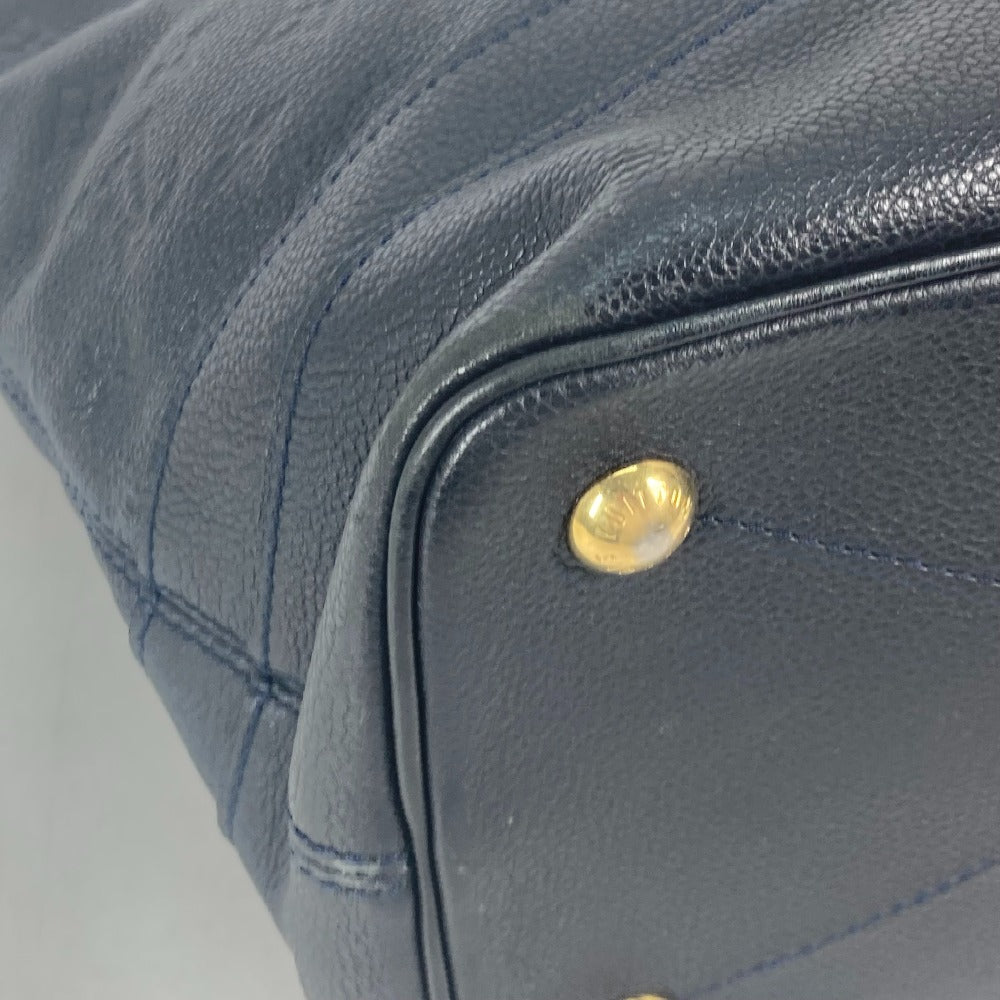 LOUIS VUITTON Shoulder Bag M40517 Monogram Ann Platt Leather Navy Monogram Ann Platt Citadine PM Women Used Authentic