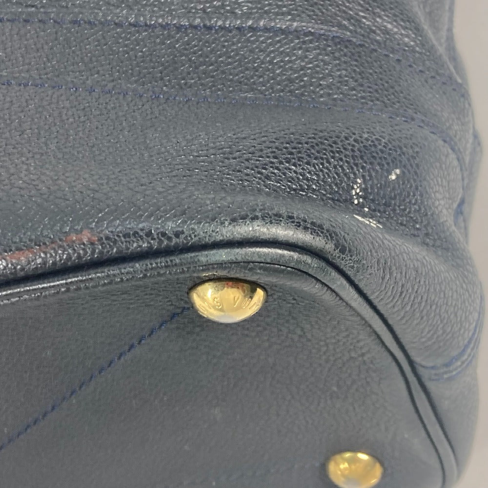 LOUIS VUITTON Shoulder Bag M40517 Monogram Ann Platt Leather Navy Monogram Ann Platt Citadine PM Women Used Authentic