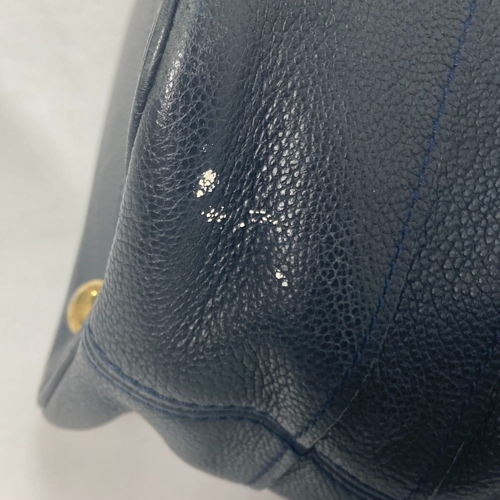 LOUIS VUITTON Shoulder Bag M40517 Monogram Ann Platt Leather Navy Monogram Ann Platt Citadine PM Women Used Authentic