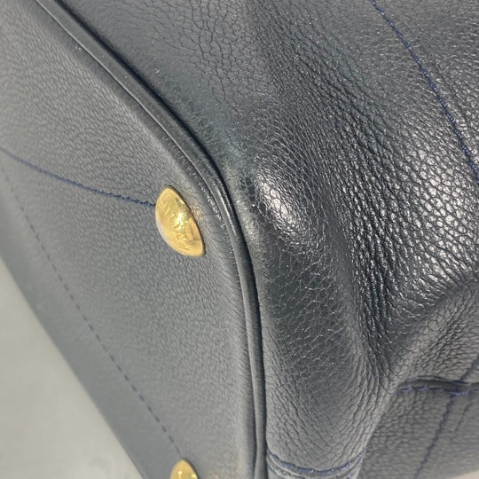LOUIS VUITTON Shoulder Bag M40517 Monogram Ann Platt Leather Navy Monogram Ann Platt Citadine PM Women Used Authentic