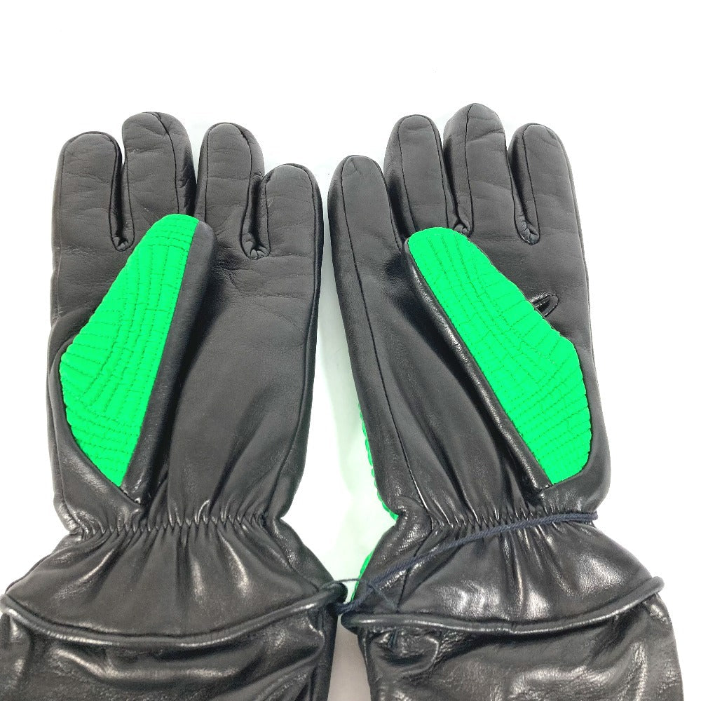 BOTTEGAVENETA gloves 709335 Leather / nylon green By color mens 8 Used Authentic