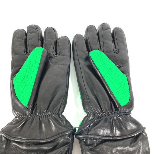 BOTTEGAVENETA gloves 709335 Leather / nylon green By color mens 8 Used Authentic