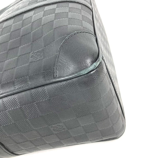 LOUIS VUITTON Handbag N41146 Damier Anfini Leather black Damier Anfini Porto Document Voyage