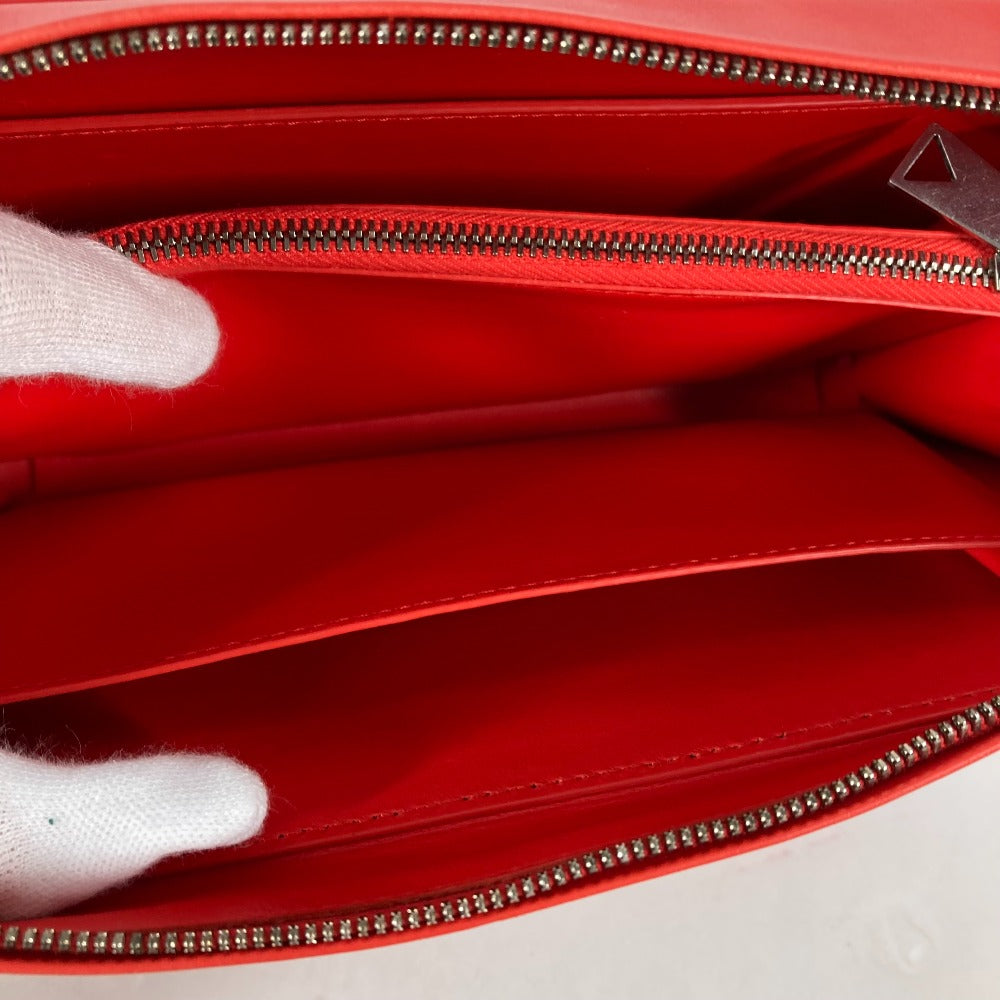 BOTTEGAVENETA Clutch bag 650524 leather Red Bag INTRECCIATO mens Used Authentic