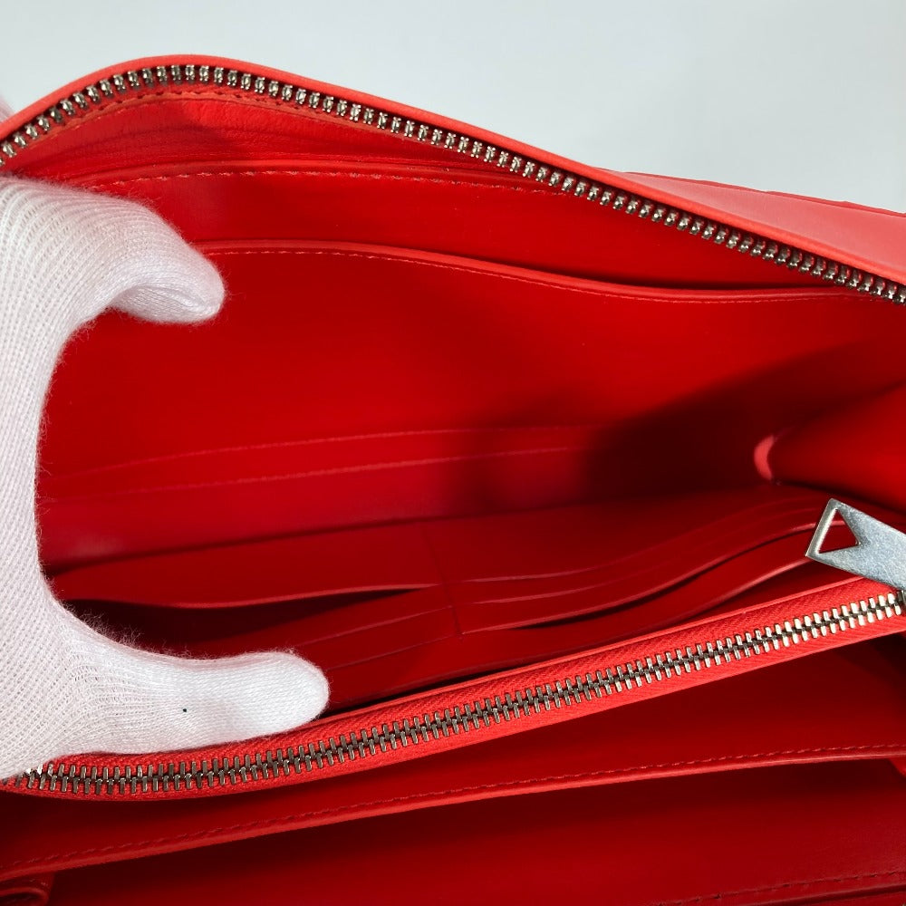 BOTTEGAVENETA Clutch bag 650524 leather Red Bag INTRECCIATO mens Used Authentic