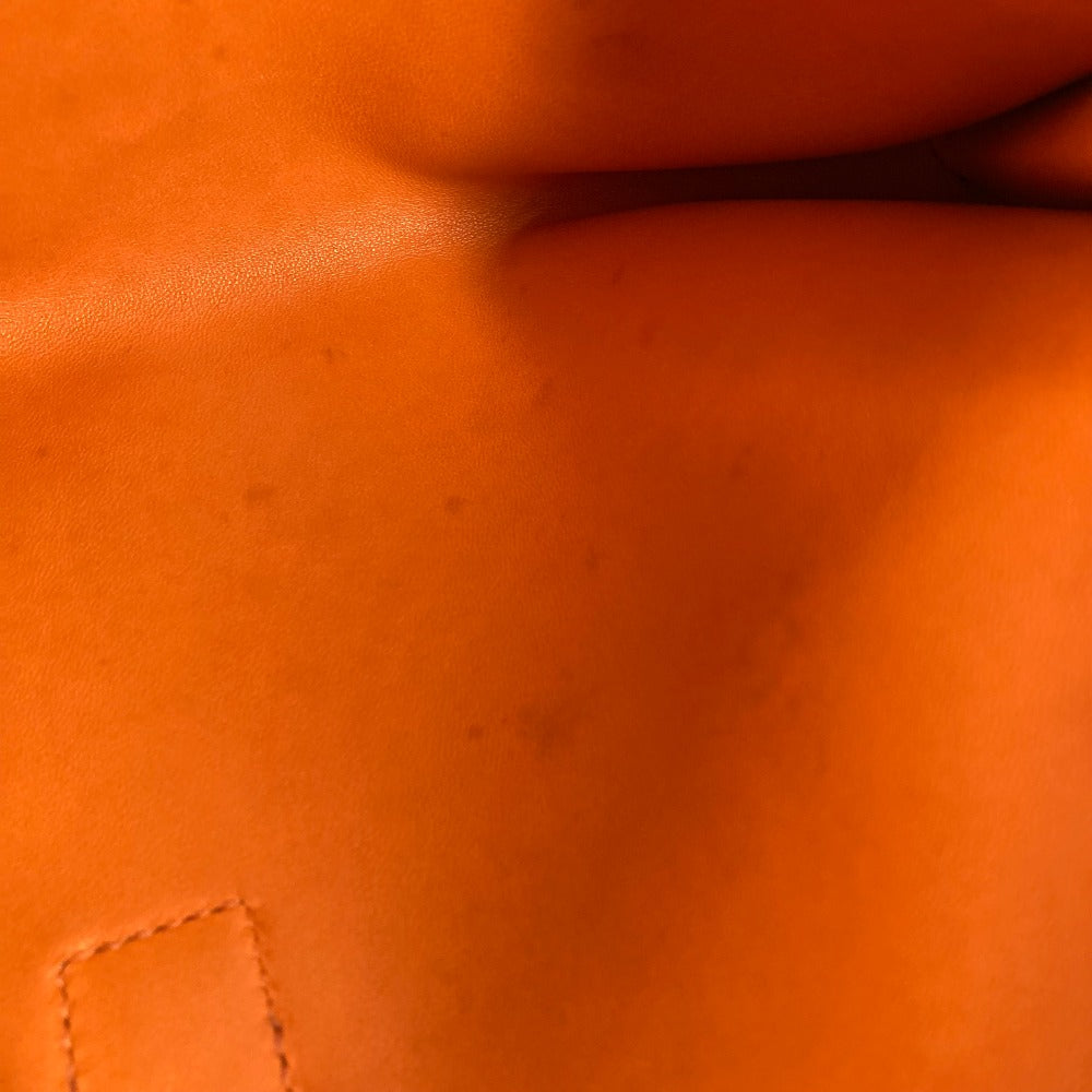 HERMES Clutch bag Epsom Orange Bag H logo Jige Elan 29 Women Used Authentic