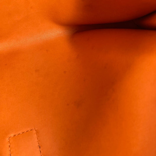 HERMES Clutch bag Epsom Orange Bag H logo Jige Elan 29 Women Used Authentic