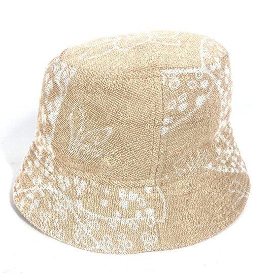 HERMES hat H231001N cotton beige pile Hat Gene bucket hat Women 58 Used Authentic