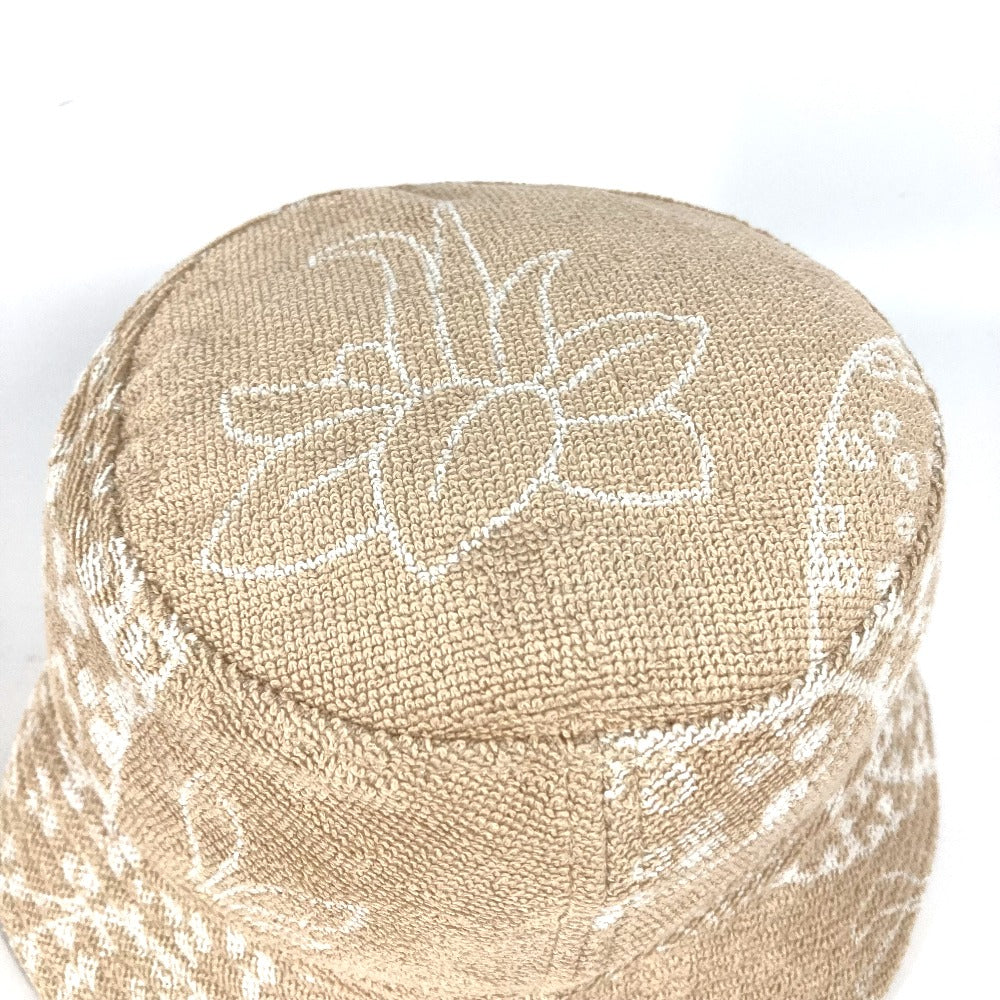 HERMES hat H231001N cotton beige pile Hat Gene bucket hat Women 58 Used Authentic