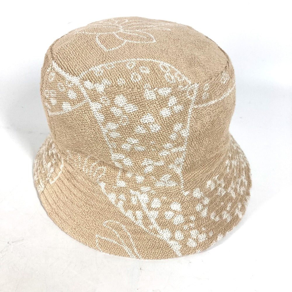 HERMES hat H231001N cotton beige pile Hat Gene bucket hat Women 58 Used Authentic