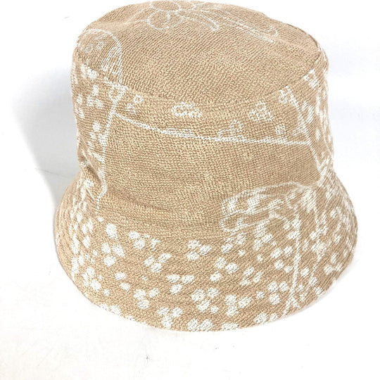 HERMES hat H231001N cotton beige pile Hat Gene bucket hat Women 58 Used Authentic