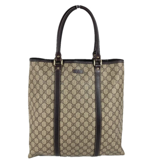 GUCCI Shoulder Bag 228668 PVC / Leather beige GG plus vertical mens Used Authentic
