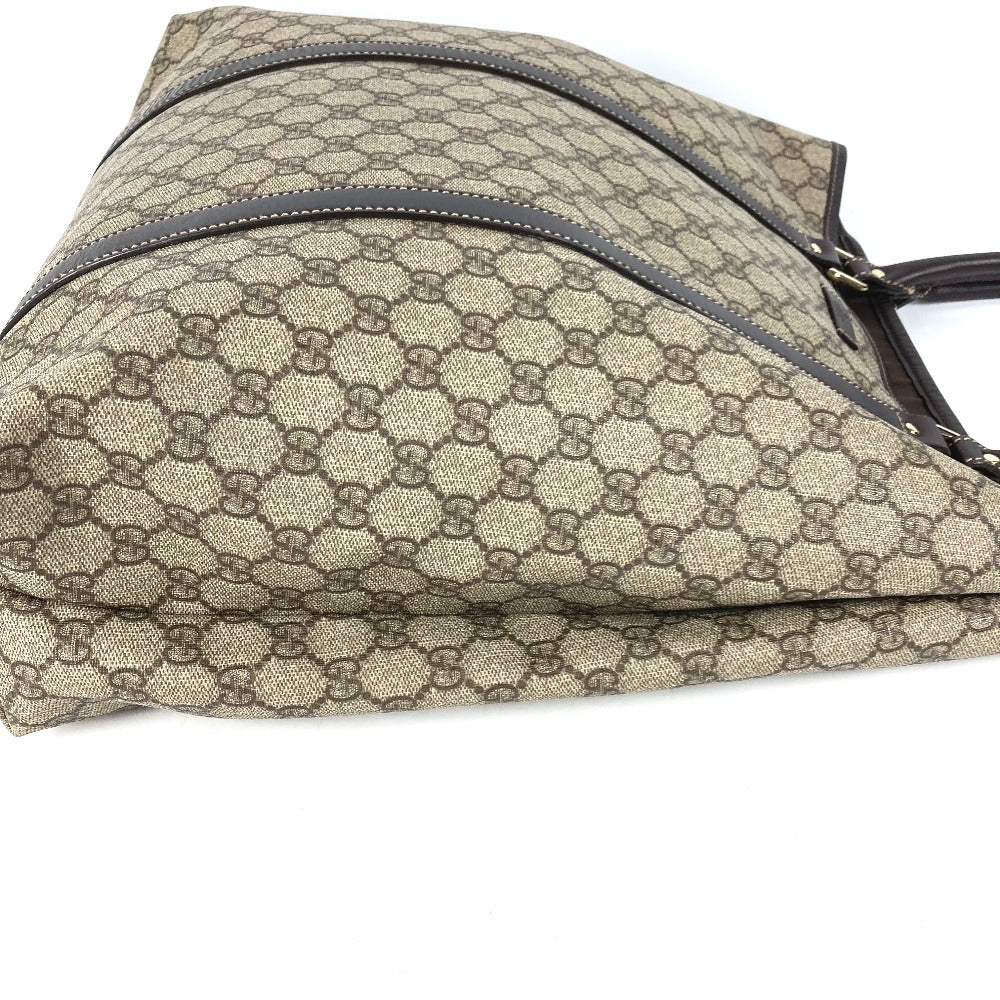GUCCI Shoulder Bag 228668 PVC / Leather beige GG plus vertical mens Used Authentic