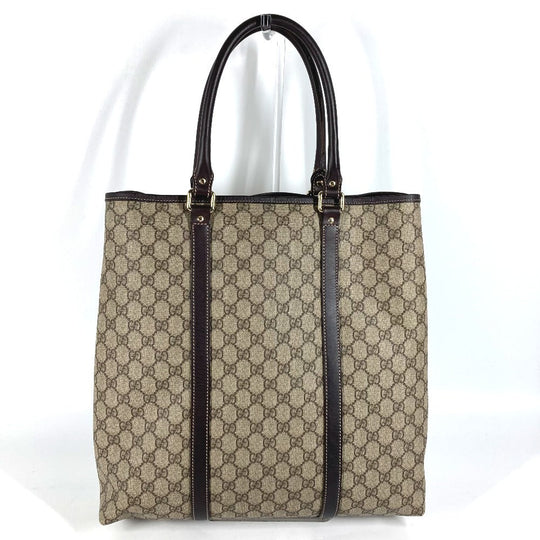 GUCCI Shoulder Bag 228668 PVC / Leather beige GG plus vertical mens Used Authentic