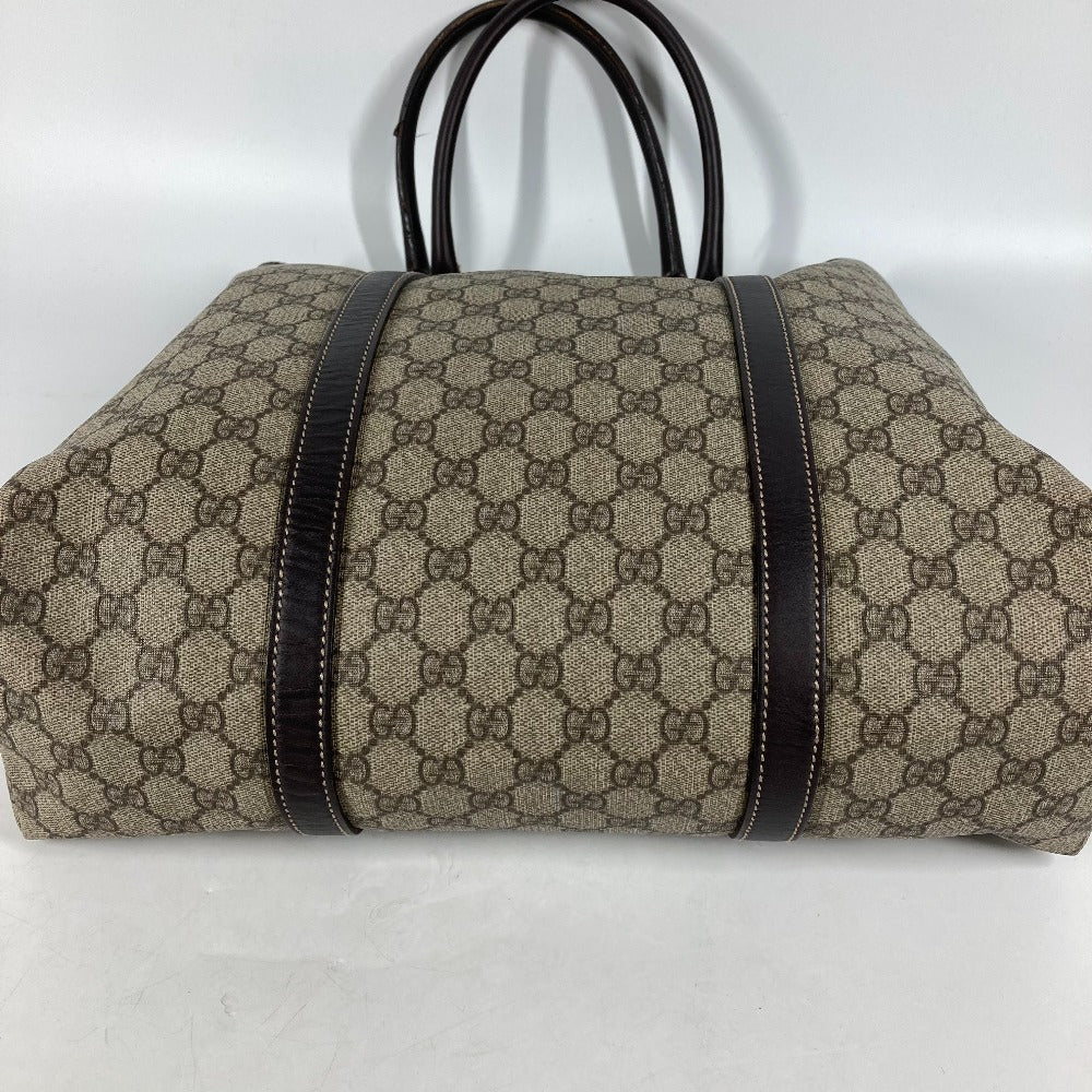 GUCCI Shoulder Bag 228668 PVC / Leather beige GG plus vertical mens Used Authentic
