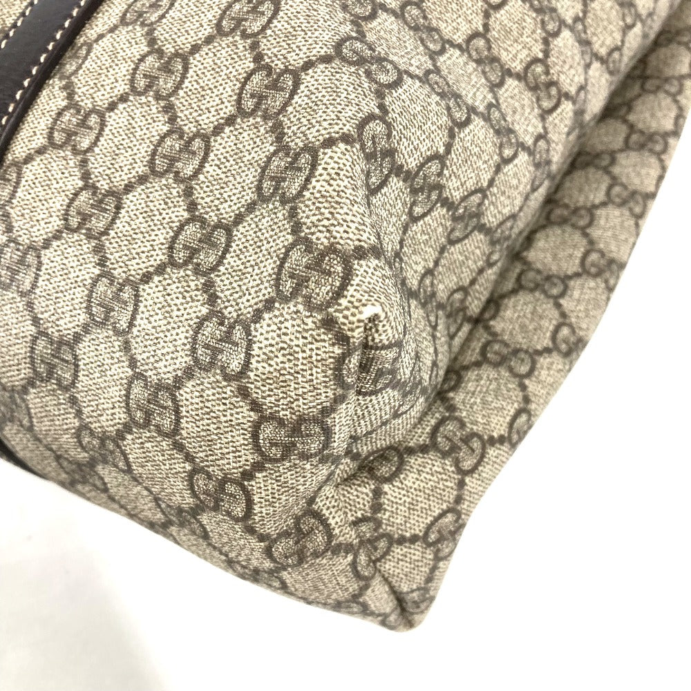 GUCCI Shoulder Bag 228668 PVC / Leather beige GG plus vertical mens Used Authentic